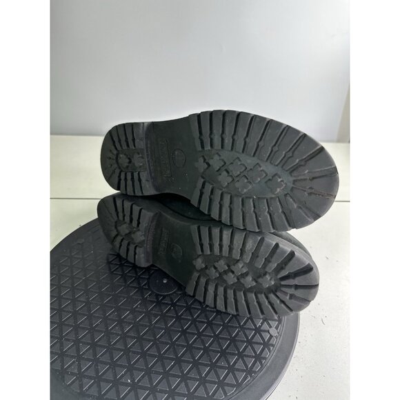 Timberland  Juniors Size 4 Waterproof Boot Black Nubuck 12907 Ankle - Picture 6 of 7